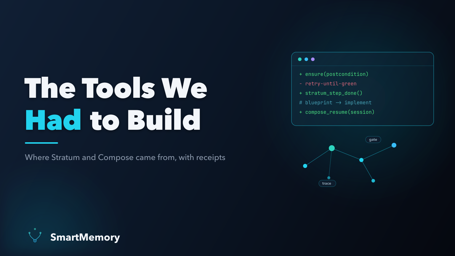 The Tools We Had to Build